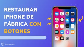 Cómo restaurar iPhone de fábrica con botones guía útil [upl. by Radek669]