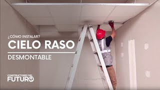 ¿Cómo instalar Cielo Raso desmontable [upl. by Neerual]