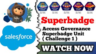 Audit Privileged User  Access Governance Superbadge Unit  Challenge 1 [upl. by Llewxam]