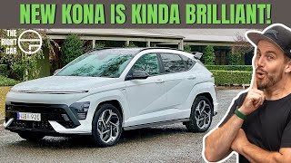 Hyundai Kona 2024 review Small SUV goes big on tech space and price adds hybrid [upl. by Alohs]