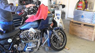 103 1983 fxrt shovelhead dyna ignition timing adj brake repair 197984 FXR FLT harley tatro machine [upl. by Naraa252]