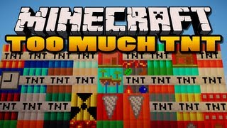 Minecraft Too Much TNT Mod  35 New TNTs [upl. by Aynosal446]