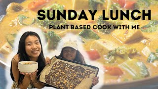 PLANT BASED COOKING  MAKE SUNDAY LUNCH WITH ME [upl. by Compte]