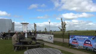 Hawker Hurricane Mk IIB BE505  Sywell Museum Opening 19042014 [upl. by Aniluj]