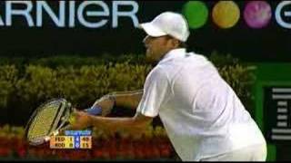 The proof of Federers genius  Federer Vs Andy Roddick [upl. by Plafker]