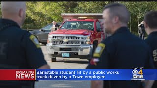 Barnstable Student Hit By Department Of Public Works Truck [upl. by Khai]