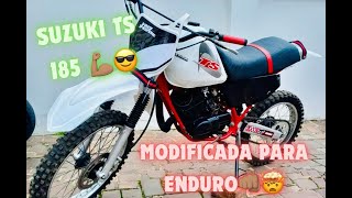 TS 185 SUZUKI  Modificada para enduro prueba de ruta  excelente juguete [upl. by Caylor271]