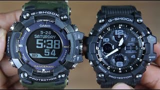 CASIO GSHOCK RANGERMAN GPRB10001B VS MUDMASTER GSG1001A [upl. by Neoma]