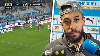 Aubameyang revient sur le raté IMPOSSIBLE de Vitinha • OM 22 Monaco • HD [upl. by Zavala]