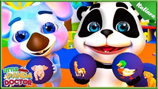 I Suoni degli Animali 🎶✨  Le Migliori filastrocche e canzoni per bambini  Little Panda Doctor [upl. by Ateiram]