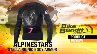 Alpinestars Stella Bionic Motorcycle Body Armor  BikeBanditcom [upl. by Ahsoyek]