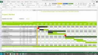 Tutorial für Excel Projektplan Terminplan Zeitplan MeineVolagencom [upl. by Enna]