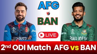 🔴 Live Cricket Bangladesh🇧🇩 Vs Afghanistan🇦🇫 – 2nd ODI Match  BAN Vs AFG Live Match Today 🏏 [upl. by Eeslehc]