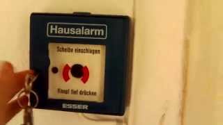 Hausalarm Auslösen German fire alarm [upl. by Wittenburg593]