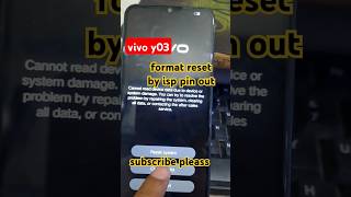 vivo y03 format password isp pinout esy jtag  shortvideo shortsfeed trendingshorts shorts [upl. by Netsrejk]