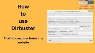 How to use Dirbuster  Find hidden directoriesfiles in a website [upl. by Launame]