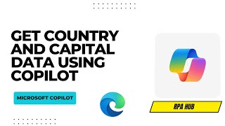 Get Country and Capital data using Copilot  Copilot Studio [upl. by Ailemor]