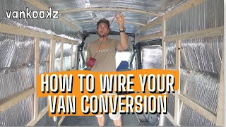 How to Wire A Van Conversion  Beginners Guide to Running Electrical Wiring for a Van [upl. by Kohler]