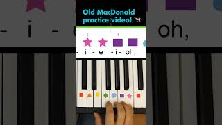 Old MacDonald Had a Farm Easy Piano and Xylophone Practice Video 🐄 🎹 [upl. by Anilev199]