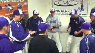 Winona State Warrior baseball rain delay fun [upl. by Dorej]