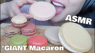 ASMR Giant Macaron EXTREME CRUNCHY EATING SOUNDS NO TALKING  SASASMR [upl. by Odravde]