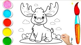 How to Draw a Stag Easy StepbyStep Deer Drawing Tutorial for Beginners  Learn to Draw Quickly [upl. by Legge803]