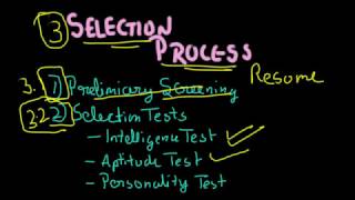 Staffing Part  2 Selection Process Business Studies Class 12 [upl. by Battiste]