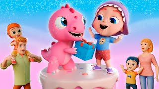 Happy Birthday Song  Dino and Baby  Bubbleee Nursery Rhymes amp Kids Songs Compilation [upl. by Lebasiram]