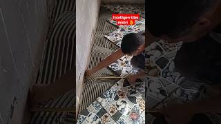 Tile floor  easy work ideas  floortile housetiles satisfying shortvideo [upl. by Irrac766]