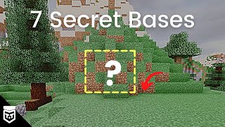 7 Secret Base Designs in Minecraft [upl. by Ivon]