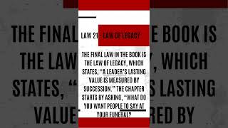 johnmaxwell s 21 irrefutable law of Leadership  law 21 Law of Legacy [upl. by Bubb33]