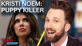 Kristi Noem Defends Killing Dog amp Trump Sizes Up VPs  The Daily Show [upl. by Eitisahc]