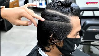 Basic Mens Haircut ⭐ Barber Tutorial  Longtrim [upl. by Wonacott]