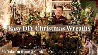 How To Decorate Easy Wreaths For Christmas [upl. by Rabelais]