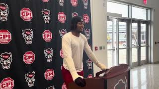 NC State LB Kamal Bonner discusses spring practice and more [upl. by Sadick]