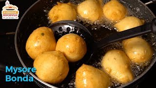 Mysore Bonda Recipe  మైసూర్ బోండా  Hotel style Mysore Bajji  How to make Mysore Bajji [upl. by Aurita]