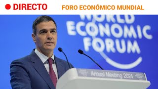 DAVOS  SÁNCHEZ quotLa futura ESTABILIDAD del MUNDO se está DECIDIENDO en UCRANIA y GAZAquot  RTVE [upl. by Llet]