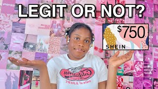 750 Shein gift card flash rewards Review  Is it a scam or legit [upl. by Leber]