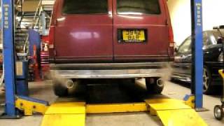 Chevy Astro Dual Split Rear Exit Exhaust [upl. by Dolley]