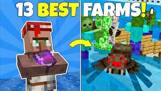 13 BEST Minecraft Farms EVERY Survival World NEEDS [upl. by Duester]