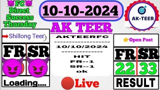 09102024 AK TEERFC Shillong 😈FC😈 Direct Shillong 🎯 HITcounter live  AKTEERFC [upl. by Atilef767]