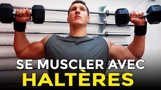 8 EXERCICES POUR SE MUSCLER AVEC DES HALTÈRES EN MUSCULATION [upl. by Gerrie]