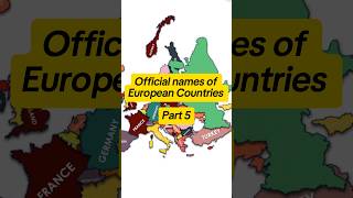 Official names of European Countries Part 5  Countryball Globes shorts trt countryballs [upl. by Narok504]