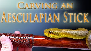 Carving an Aesculapian Snake Walking Stick [upl. by Ztnahc]