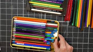 No Waste Watercolor Pencils NEW Altenew Woodless Watercolor Pencil Review [upl. by Brill]