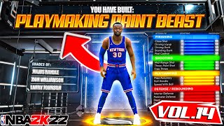 BEST PLAYMAKING PAINT BEAST BUILD ON NBA 2K22 RARE BUILD SERIES VOL 14 [upl. by Honebein]