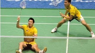 4 Hits Floor Badminton Combo  Koo Kien Keat [upl. by Oilejor]