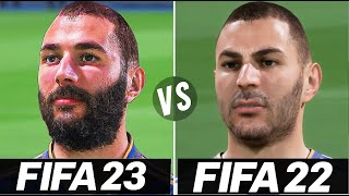 FIFA 23 vs FIFA 22  Gameplay Comparison [upl. by Hera513]