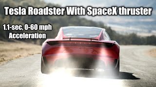 Tesla Roadster With SpaceX Package 11sec 060 mph acceleration [upl. by Nwavahs]