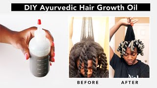 DIY  Ayurvedic Hair Oil for EXTREME Natural Hair Growth [upl. by Ortrud240]